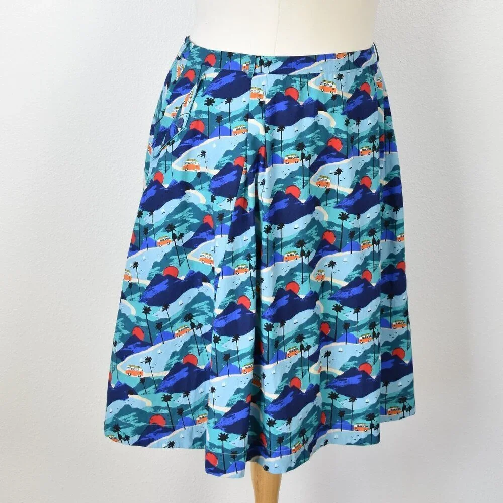 Emily and Fin ModCloth Pippa Skirt Road Trippin NEW - 3X - Picture 6 of 11